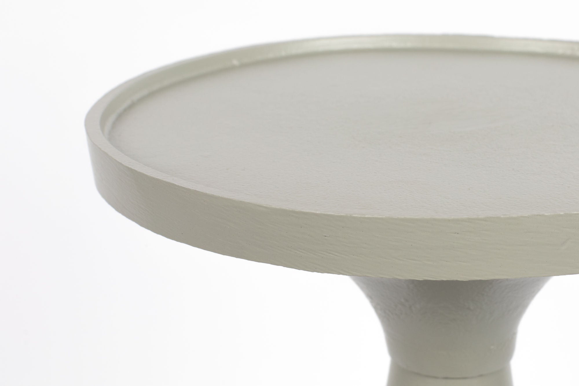 Zuiver Floss Grey Aluminum Round Side Table